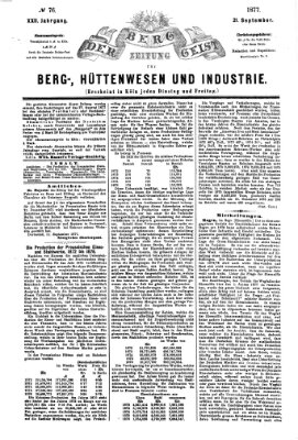 Der Berggeist Freitag 21. September 1877