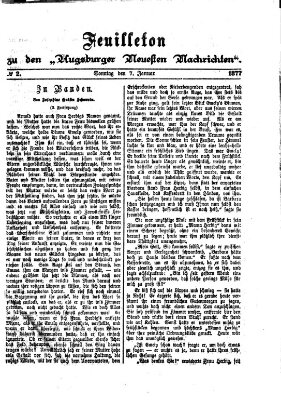 Augsburger neueste Nachrichten Sonntag 7. Januar 1877