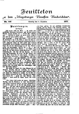 Augsburger neueste Nachrichten Sonntag 9. Dezember 1877