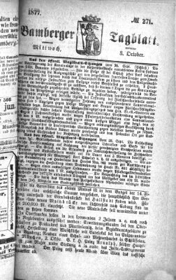 Bamberger Tagblatt Mittwoch 3. Oktober 1877