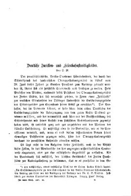 Im neuen Reich Donnerstag 1. November 1877