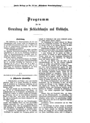 Münchener Gemeinde-Zeitung Sonntag 30. Juni 1878
