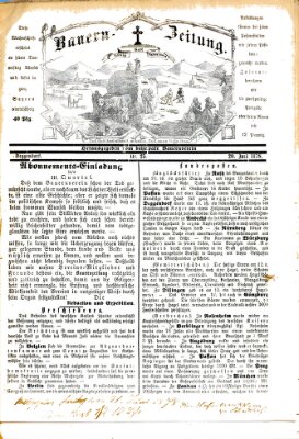 Bauern-Zeitung Donnerstag 20. Juni 1878