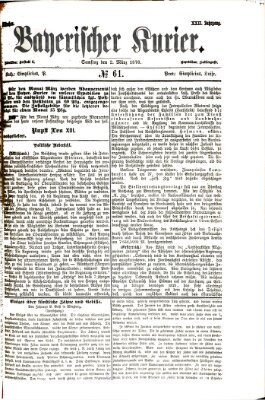 Bayerischer Kurier Samstag 2. März 1878