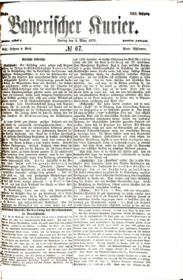 Bayerischer Kurier Freitag 8. März 1878