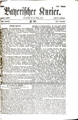 Bayerischer Kurier Donnerstag 21. März 1878