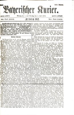 Bayerischer Kurier Montag 1. Juli 1878