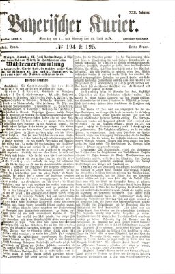 Bayerischer Kurier Montag 15. Juli 1878