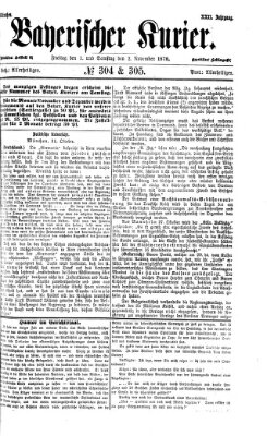 Bayerischer Kurier Samstag 2. November 1878
