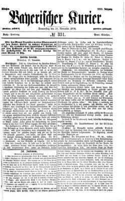 Bayerischer Kurier Donnerstag 28. November 1878