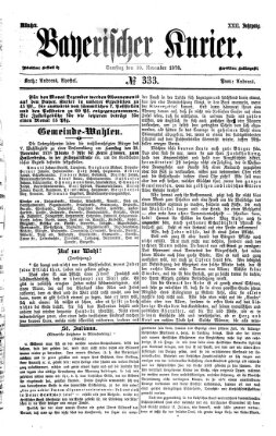 Bayerischer Kurier Samstag 30. November 1878