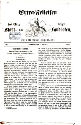 Extra-Felleisen (Würzburger Stadt- und Landbote) Dienstag 1. Januar 1878
