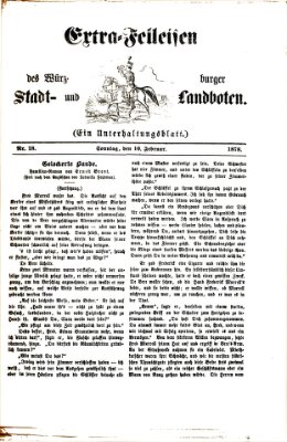 Extra-Felleisen (Würzburger Stadt- und Landbote) Sonntag 10. Februar 1878