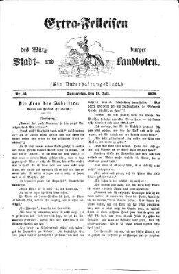 Extra-Felleisen (Würzburger Stadt- und Landbote) Donnerstag 18. Juli 1878