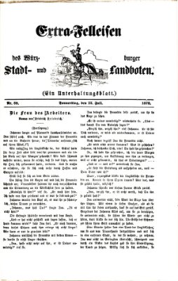Extra-Felleisen (Würzburger Stadt- und Landbote) Donnerstag 25. Juli 1878