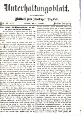 Freisinger Tagblatt (Freisinger Wochenblatt) Sonntag 15. Dezember 1878