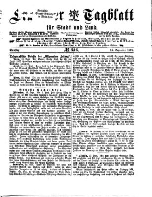 Lindauer Tagblatt für Stadt und Land Samstag 14. September 1878