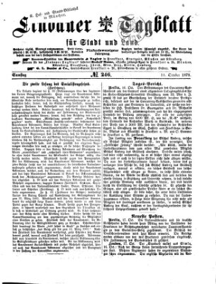Lindauer Tagblatt für Stadt und Land Samstag 19. Oktober 1878