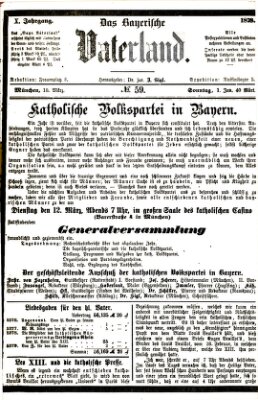 Das bayerische Vaterland Sonntag 10. März 1878
