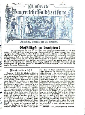 Illustrirte bayerische Volkszeitung Sonntag 22. Dezember 1878