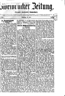 Zweibrücker Zeitung (Zweibrücker Wochenblatt) Sonntag 21. Juli 1878