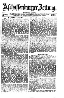 Aschaffenburger Zeitung Freitag 8. März 1878