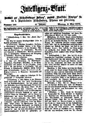 Aschaffenburger Zeitung Montag 6. Mai 1878