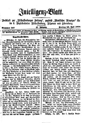 Aschaffenburger Zeitung Freitag 26. Juli 1878