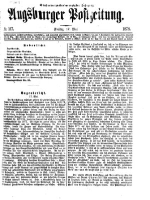 Augsburger Postzeitung Freitag 17. Mai 1878