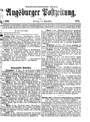 Augsburger Postzeitung Freitag 20. Dezember 1878