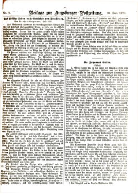 Augsburger Postzeitung Donnerstag 10. Januar 1878