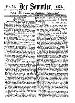 Der Sammler (Augsburger Abendzeitung) Donnerstag 9. Mai 1878