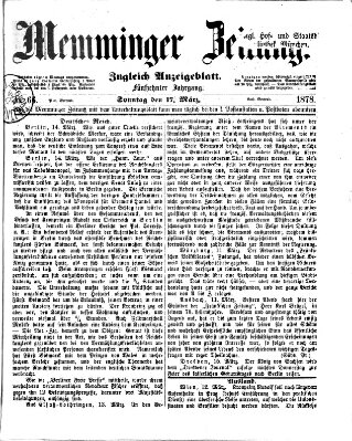 Memminger Zeitung Sonntag 17. März 1878