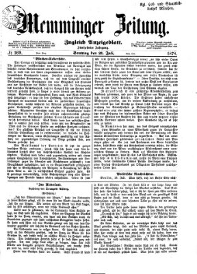 Memminger Zeitung Sonntag 21. Juli 1878