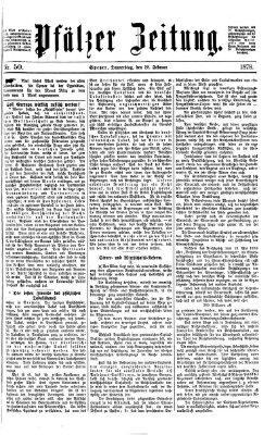 Pfälzer Zeitung Donnerstag 28. Februar 1878