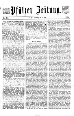 Pfälzer Zeitung Samstag 13. Juli 1878