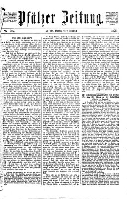 Pfälzer Zeitung Montag 9. Dezember 1878
