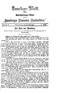 Bamberger neueste Nachrichten Sonntag 22. Dezember 1878