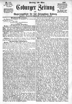 Coburger Zeitung Freitag 10. Mai 1867