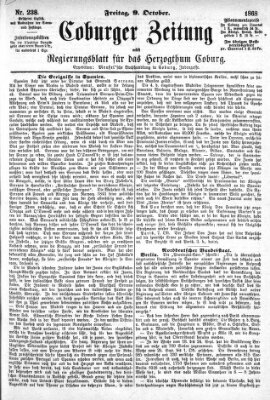 Coburger Zeitung Freitag 9. Oktober 1868