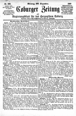 Coburger Zeitung Montag 20. Dezember 1869
