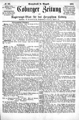 Coburger Zeitung Samstag 6. August 1870
