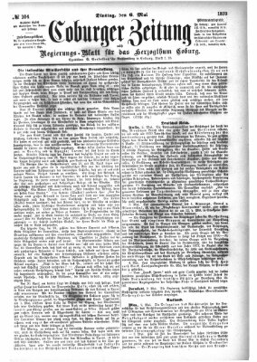 Coburger Zeitung Dienstag 6. Mai 1873