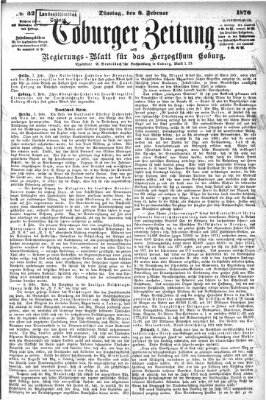 Coburger Zeitung Dienstag 8. Februar 1876