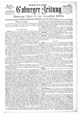 Coburger Zeitung Mittwoch 16. Dezember 1885