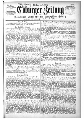 Coburger Zeitung Montag 7. März 1887