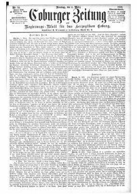 Coburger Zeitung Montag 5. März 1888