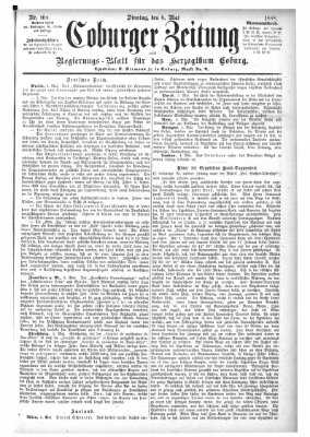 Coburger Zeitung Dienstag 8. Mai 1888