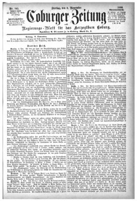 Coburger Zeitung Freitag 9. November 1888