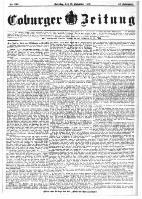Coburger Zeitung Sonntag 18. Dezember 1898